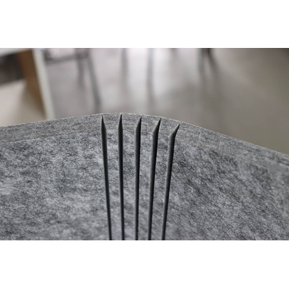 Artikelbild 5 für HAMMERBACHER Akustik-Tischtrennwand, grau 174,0 x 60,5 cm, 1 St., Artikelnummer 743181