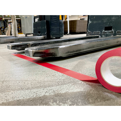 Artikelbild 2 für DURABLE Bodenmarkierungsband Duraline Basic rot 50,0 mm x 33,0 m, Artikelnummer 162679