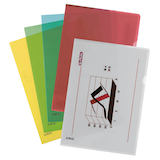 Artikelbild 1 für herlitz Sichthüllen DIN A4 farbsortiert genarbt 0,19 mm, 10 St., Artikelnummer 353084