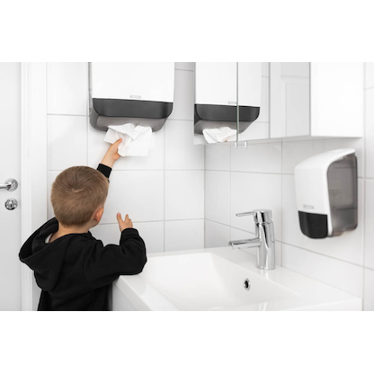 Artikelbild 4 für KATRIN Papierhandtuchspender M 77410 weiß Kunststoff, 1 St., Artikelnummer 200206