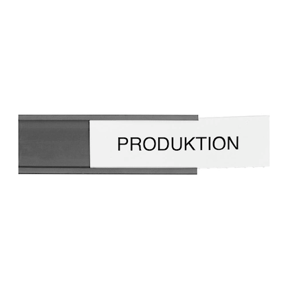 Artikelbild für Legamaster Etikettenhalter magnetisch schwarz 6,0 x 2,0 cm, 54 St., Artikelnummer 195883