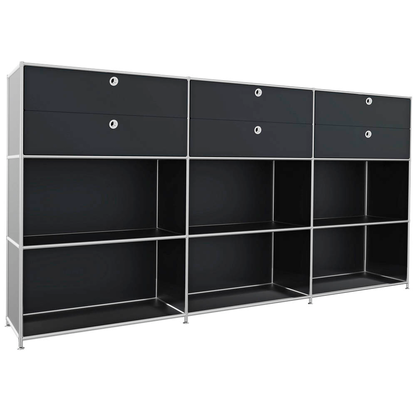 Artikelbild für viasit Sideboard System4, 82857 schwarz 227,9 x 40,4 x 118,2 cm, 1 St., Artikelnummer 504312