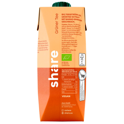 Artikelbild 2 für share Grüntee Bio-Eistee 0,5 l, Artikelnummer 527709