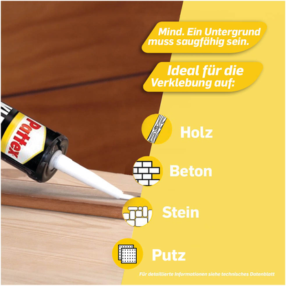 Pattex Kleben statt Bohren Strong & Easy Montagekleber 400,0 g | office