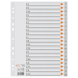 Artikelbild 1 für bene Ordnerregister DIN A4 Vollformat A-Z grau 21-teilig, 1 Satz, Artikelnummer 401893