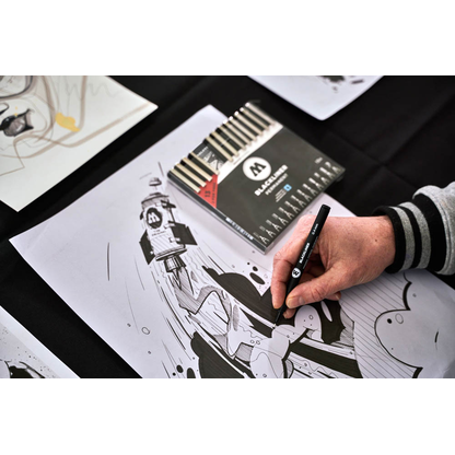 Artikelbild 6 für MOLOTOW Fineliner-Set schwarz, 13 Set, Artikelnummer 564902