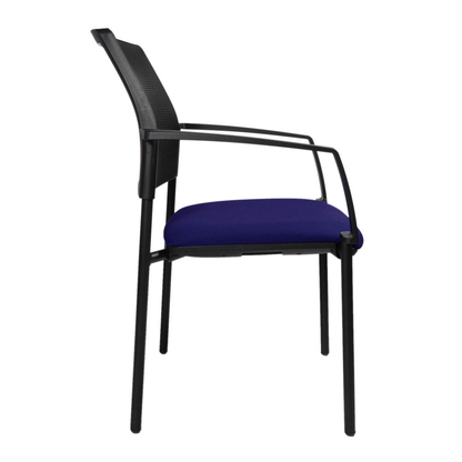 Artikelbild 4 für Topstar Besucherstühle BtoB 10 BB200A G260 blau, schwarz Stoff, 2 St., Artikelnummer 635108