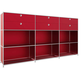 Artikelbild 1 für viasit Sideboard System4, 83915 rubinrot 227,9 x 40,4 x 118,2 cm, 1 St., Artikelnummer 504347