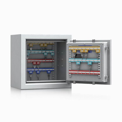 Artikelbild für ISS safe4key Schlüsseltresor lichtgrau mit 64 Haken, Elektronikschloss, 40,0 x 27,0 x 40,0 cm, 1 St., Artikelnummer 849483