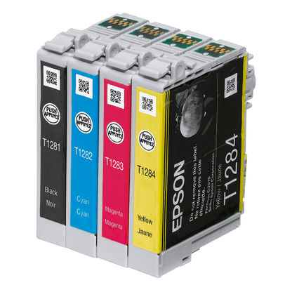 Artikelbild 3 für EPSON T1285M (Fuchs) schwarz, cyan, magenta, gelb Druckerpatronen, 4er-Set, Artikelnummer 545442