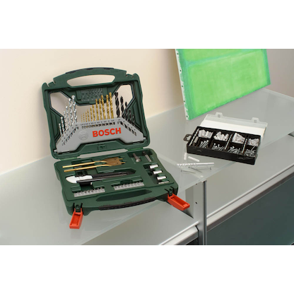 Artikelbild 4 für BOSCH Bohrer- und Bit-Set X-Line 50Ti plus 173-teilig Fixier-Set, 223-teilig, Artikelnummer 208369