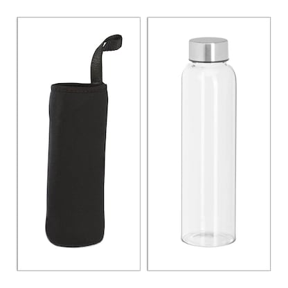 Artikelbild 2 für relaxdays Trinkflaschen transparent 500,0 ml, 6 St., Artikelnummer 401081