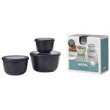Artikelbild 1 für MEPAL Frischhaltedosen-Set Cirqula schwarz 0,5/1,0/2,0 l, 1 Set, Artikelnummer 434336