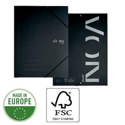 Artikelbild 5 für VON LEITZ Eckspanner DIN A4 schwarz, 1 St., Artikelnummer 635229