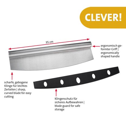 Artikelbild 2 für WESTMARK Wiegemesser silber, Klinge: 35,0 cm, 1 St., Artikelnummer 996456