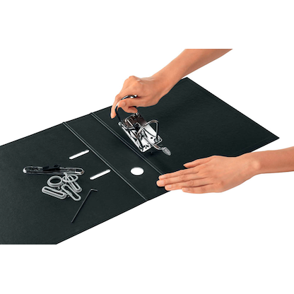 Artikelbild 11 für LEITZ recycle 1018 Ordner schwarz Karton 8,0 cm DIN A4, 1 St., Artikelnummer 304432