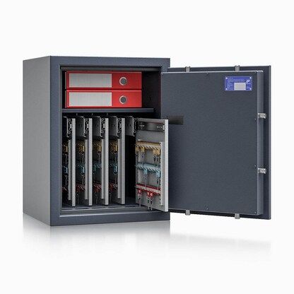 Artikelbild 3 für ISS safe4key Schlüsseltresor grau mit 280 Haken, Elektronikschloss, 50,0 x 42,0 x 65,0 cm, 1 St., Artikelnummer 849880