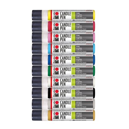 Marabu Kerzenstifte farbsortiert 10 x 25,0 ml, 10 St