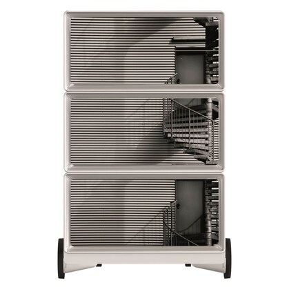 Artikelbild 3 für PAPERFLOW easyBox Black & White Rollcontainer weiß, schwarz 62327 4 Auszüge 39,0 x 43,6 x 64,2 cm, Artikelnummer 215051