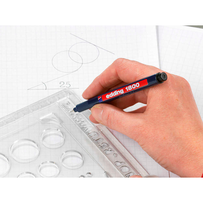 Artikelbild 5 für edding 1800 Fineliner schwarz 0,35 mm, 1 St., Artikelnummer 898128