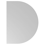 Artikelbild 1 für HAMMERBACHER Anbautisch höhenverstellbar LA 60 lichtgrau, silber halbrund 60,0 x 80,0 x 65,5 - 82,5 cm, Artikelnummer 658106