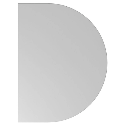 Artikelbild für HAMMERBACHER Anbautisch höhenverstellbar Popular grau, silber halbrund 60,0 x 80,0 x 65,5 - 82,5 cm, Artikelnummer 991836