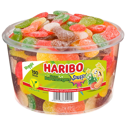 Artikelbild für HARIBO Saure Bärenzungen Fruchtgummi 150 St./1350,0 g, Artikelnummer 796902