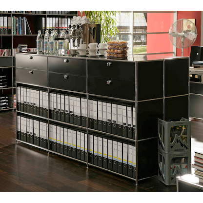 Artikelbild 6 für viasit Sideboard System4, 537779 schwarz 115,4 x 40,4 x 118,2 cm, 1 St., Artikelnummer 537779