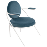 Artikelbild 1 für meet powered by PAPERFLOW Sessel SATURNE blau weiß Stoff 70,0 x 73,0 x 88,0 cm, 1 St., Artikelnummer 231817