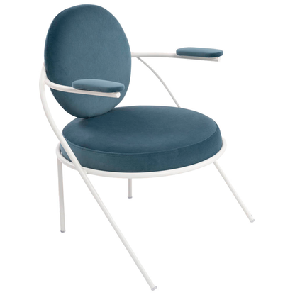 Artikelbild für meet powered by PAPERFLOW Sessel SATURNE blau weiß Stoff 70,0 x 73,0 x 88,0 cm, 1 St., Artikelnummer 231817