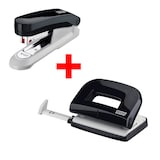 Artikelbild 1 für novus Locher und Heftgeräte Set E210/E15 schwarz, Artikelnummer 158795
