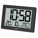 Artikelbild 1 für hama digitale Wanduhr Ko Tao schwarz Kunststoff 16,0 x 11,0 cm, Artikelnummer 501237