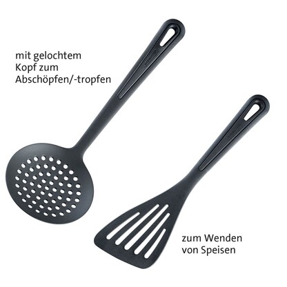 Artikelbild 2 für WESTMARK Küchenhelfer-Set Gentle Kunststoff schwarz, 1 Set, Artikelnummer 709677