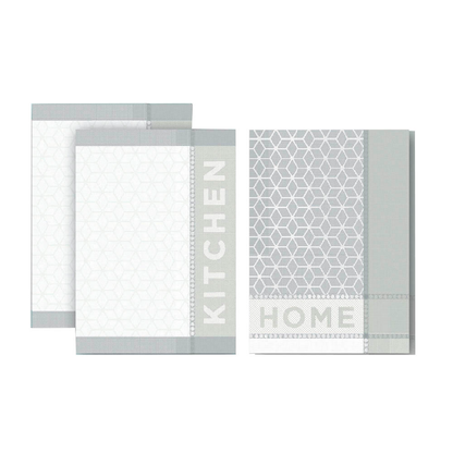 Artikelbild für Dyckhoff Geschirrtücher Home & Kitchen grau 50,0 x 70,0 cm, 3 St., Artikelnummer 463195