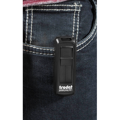 Artikelbild 11 für trodat Textstempel, individualisierbar Pocket Printy 9511 selbstfärbend schwarz Logo möglich, 1 St. - Direkt online personalisieren, Artikelnummer 640468