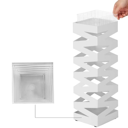 Artikelbild 8 für SONGMICS Schirmständer LUC16W weiß, Metall, Artikelnummer 439319