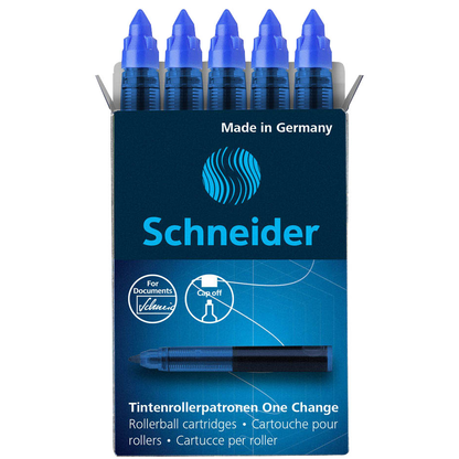 Artikelbild für Schneider One Change Tintenrollerminen blau 0,6 mm 5 St., Artikelnummer 489023