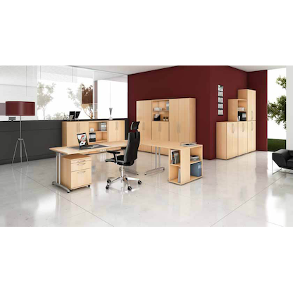 Artikelbild 6 für HAMMERBACHER Altus Rollcontainer buche 4 Auszüge 42,8 x 58,0 x 59,0 cm, Artikelnummer 203554