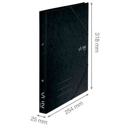 Artikelbild 4 für VON LEITZ Ringbuch 2-Ringe schwarz 2,5 cm DIN A4, 1 St., Artikelnummer 635328