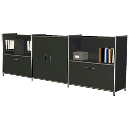 Artikelbild für Kerkmann Sideboard Lago, 13791513 anthrazit 236,0 x 38,0 x 78,0 cm, 1 St., Artikelnummer 789691