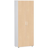 Artikelbild 1 für geramöbel Aktenschrank Flex, S-386002-BW weiß, buche 5 Fachböden 80,0 x 42,0 x 216,0 cm, Artikelnummer 876545