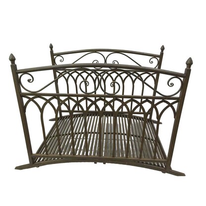 Artikelbild 2 für Garden Pleasure Teichbrücke YASUR Metall dunkelbraun gebogen 136,0 x 91,0 cm, 1 St., Artikelnummer 285037