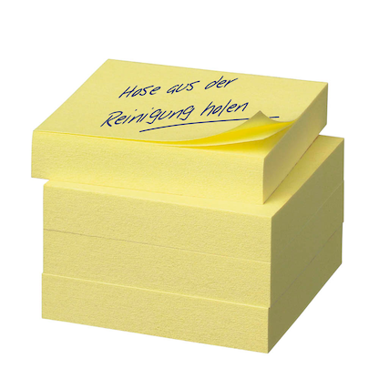 Artikelbild 2 für Post-it® Haftnotizen 653 gelb, 12 Blöcke, Artikelnummer 390021