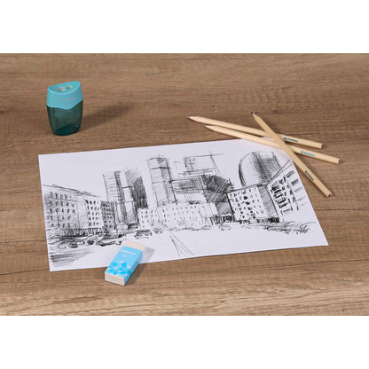 Artikelbild 5 für DONAU ÖKO Bleistift-Set HB blau, 1 Set, Artikelnummer 694368