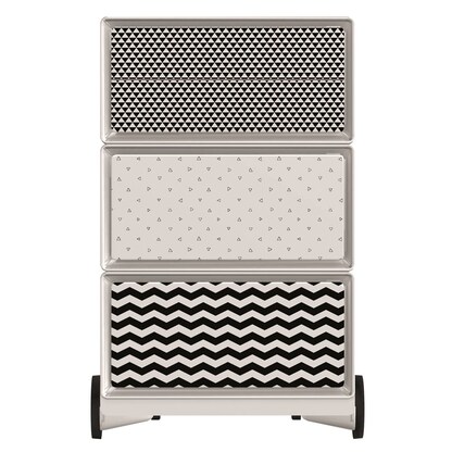 Artikelbild 3 für PAPERFLOW easyBox Black & White Rollcontainer weiß, schwarz 60445 4 Auszüge 39,0 x 43,6 x 64,2 cm, Artikelnummer 215599