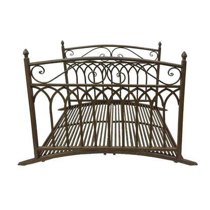 Artikelbild 4 für Garden Pleasure Teichbrücke YASUR Metall dunkelbraun gebogen 136,0 x 91,0 cm, 1 St., Artikelnummer 285037