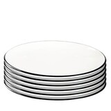 Artikelbild 1 für ID Fine Teller Modest Black Lona weiß Ø 28,5 cm, 6 St., Artikelnummer 634356