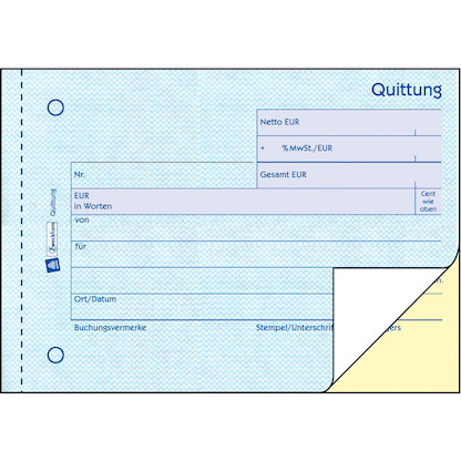 Artikelbild 2 für 4 + 1 GRATIS: AVERY Zweckform Quittung, MwSt. separat ausgewiesen Formularbücher 1735-5, 4 St. + GRATIS 1 St., Artikelnummer 298281