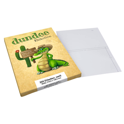 Artikelbild für dundee Etiketten weiß 210,0 x 148,0 mm, 100 Blatt, Artikelnummer 585152