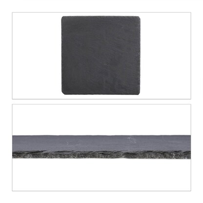 Artikelbild 2 für relaxdays Schieferplatten anthrazit 25,0 x 25,0 cm, 6 St., Artikelnummer 472302